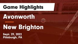 Avonworth  vs New Brighton  Game Highlights - Sept. 29, 2022