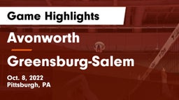 Avonworth  vs Greensburg-Salem  Game Highlights - Oct. 8, 2022