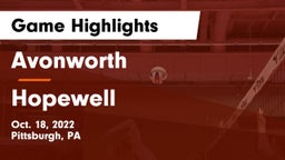 Avonworth  vs Hopewell  Game Highlights - Oct. 18, 2022