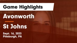 Avonworth  vs St Johns Game Highlights - Sept. 16, 2023