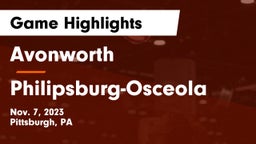 Avonworth  vs Philipsburg-Osceola  Game Highlights - Nov. 7, 2023
