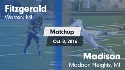 Matchup: Fitzgerald vs. Madison 2016