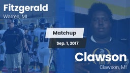 Matchup: Fitzgerald vs. Clawson  2017