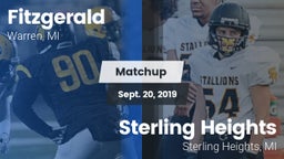 Matchup: Fitzgerald vs. Sterling Heights  2019