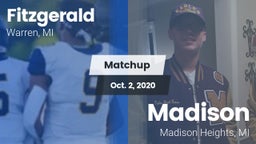 Matchup: Fitzgerald vs. Madison 2020