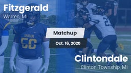 Matchup: Fitzgerald vs. Clintondale  2020