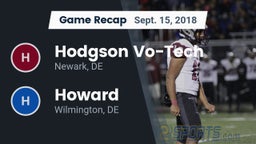 Recap: Hodgson Vo-Tech  vs. Howard  2018