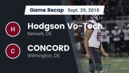 Recap: Hodgson Vo-Tech  vs. CONCORD  2018