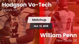 Matchup: Hodgson Vo-Tech vs. William Penn  2018