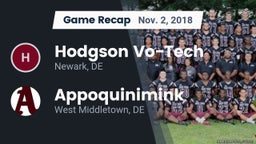 Recap: Hodgson Vo-Tech  vs. Appoquinimink  2018