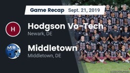 Recap: Hodgson Vo-Tech  vs. Middletown  2019