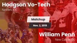 Matchup: Hodgson Vo-Tech vs. William Penn  2019