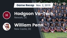 Recap: Hodgson Vo-Tech  vs. William Penn  2019