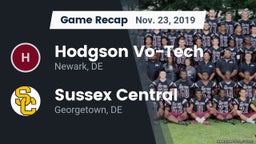 Recap: Hodgson Vo-Tech  vs. Sussex Central  2019
