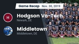 Recap: Hodgson Vo-Tech  vs. Middletown  2019