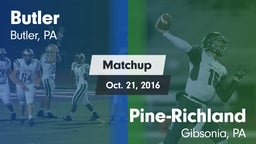 Matchup: Butler vs. Pine-Richland  2016