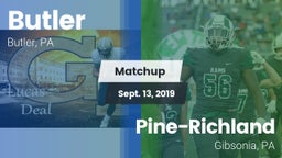 Matchup: Butler vs. Pine-Richland  2019