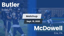 Matchup: Butler vs. McDowell  2020