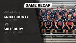 Recap: Knox County  vs. Salisbury  2016