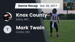 Recap: Knox County  vs. Mark Twain  2017