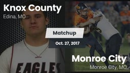 Matchup: Knox County vs. Monroe City  2017