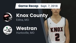 Recap: Knox County  vs. Westran  2018