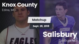 Matchup: Knox County vs. Salisbury  2018