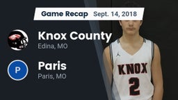 Recap: Knox County  vs. Paris  2018
