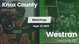 Matchup: Knox County vs. Westran  2019