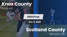 Matchup: Knox County vs. Scotland County  2020