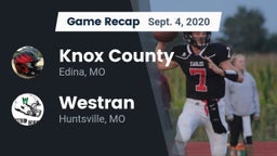 Recap: Knox County  vs. Westran  2020