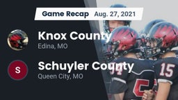 Recap: Knox County  vs. Schuyler County 2021