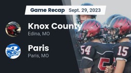 Recap: Knox County  vs. Paris  2023