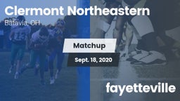 Matchup: Clermont Northeaster vs. fayetteville 2020