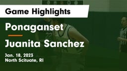 Ponaganset  vs Juanita Sanchez Game Highlights - Jan. 18, 2023