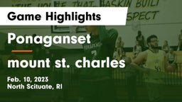 Ponaganset  vs mount st. charles Game Highlights - Feb. 10, 2023