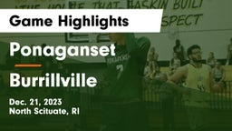 Ponaganset  vs Burrillville  Game Highlights - Dec. 21, 2023