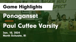 Ponaganset  vs Paul Cuffee Varsity Game Highlights - Jan. 10, 2024