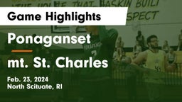 Ponaganset  vs mt. St. Charles Game Highlights - Feb. 23, 2024