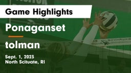 Ponaganset  vs tolman Game Highlights - Sept. 1, 2023