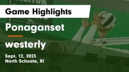 Ponaganset  vs westerly Game Highlights - Sept. 12, 2023