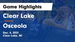 Clear Lake  vs Osceola Game Highlights - Dec. 4, 2023