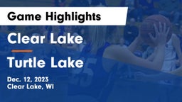 Clear Lake  vs Turtle Lake Game Highlights - Dec. 12, 2023