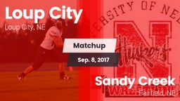 Matchup: Arcadia/Loup City vs. Sandy Creek  2017
