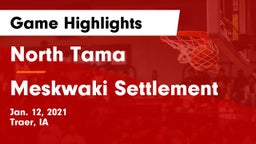 North Tama  vs Meskwaki Settlement  Game Highlights - Jan. 12, 2021