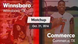Matchup: Winnsboro vs. Commerce  2015