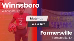 Matchup: Winnsboro vs. Farmersville  2017