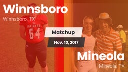 Matchup: Winnsboro vs. Mineola  2017