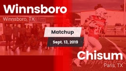Matchup: Winnsboro vs. Chisum 2019