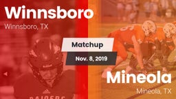 Matchup: Winnsboro vs. Mineola  2019